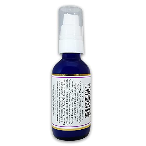 Simply Divine Botanicals Skincredible Sandalwood Revitalizing Elixir for Fine Lines and Wrinkles, Discoloration, Rosacea, Blemishes, 2 oz
