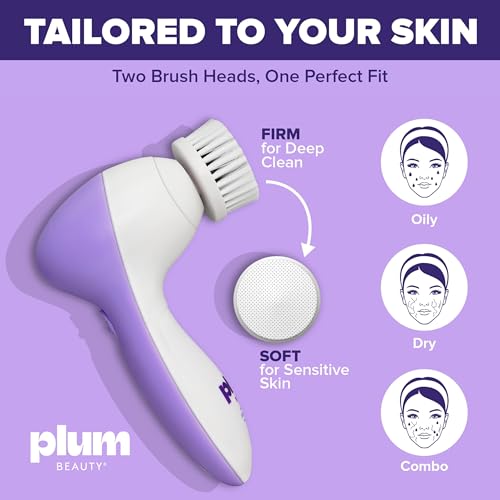 Plum Beauty Electric Face Scrubber Brush Rechargeable