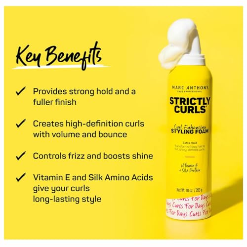Marc Anthony Curl Enhancing Mousse - Extra Hold Styling Foam