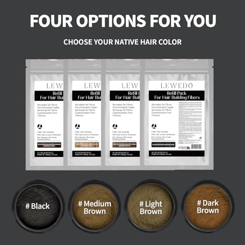 Hair Building Fibers Refill 100g - Instant Thickening for All Hair