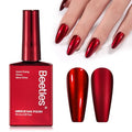 Beetles Red Chrome Mirror Nail Polish - Quick-Drying Metallic