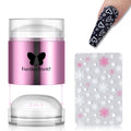 FDP Purple 2-in-1 Jelly Nail Stamper Silicone Stamping Tool for Nail Art