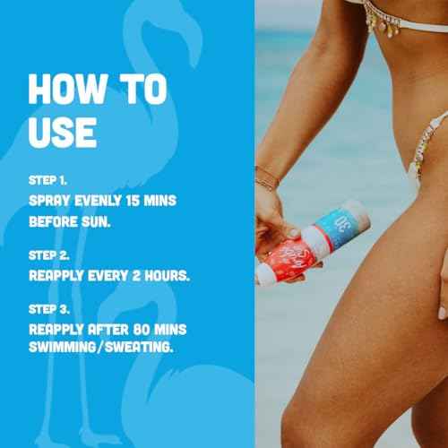 SPF 30 Sunscreen Spray 6oz - Reef Act Compliant no 67 Octinoxate & Oxybenzone Free - Sun Screen Broad Spectrum UVA/UVB - Sunscreen Waterproof and Non-Greasy