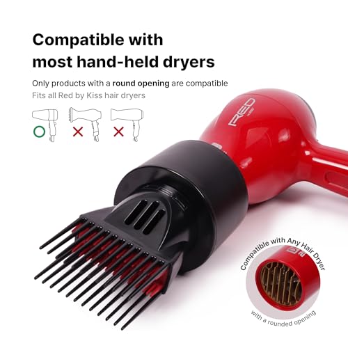 Detangling Blow Dryer Comb Attachment for Frizz-Free Hair - Universal Fit