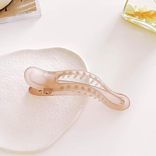 W WEILIRIAN Flat Hair Clips Alligator Hair Claw Clips Flat Hair Clip Hair Flat Alligator Hair Clips French Hair Clamps Strong Hold Large Flat Barrettes Clips Hair Styling Accessories Jewelry for Women