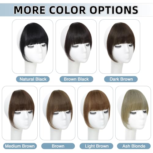 Clip In Bangs Real Human Hair - Ash Blonde French Bangs
