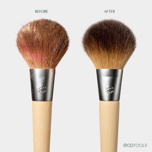 EcoTools Cleanser Shampoo for Makeup Brush/Sponge/Puffs, Remove Makeup & Impurities, Fragrance-Free, No Harsh Chemicals, Vegan & Cruelty-Free, 6 fl.oz./177 ml, 1 Count