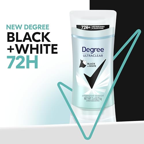 Degree Women's UltraClear Black+White Antiperspirant, 48H Protection, 4-Pack