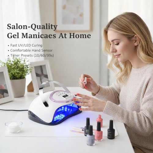 66 LED UV Nail Lamp with Smart Sensor & 4 Timers