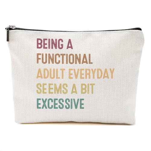 White Elephant Gifts Funny Gifts Gag Gifts Makeup Bag Novelty Gifts Sarcastic Cosmetic Bag Humor Joke Travel Toiletry Bag Christmas Birthday Funny Gift for Women Best Friend Bestie Coworkers Boss