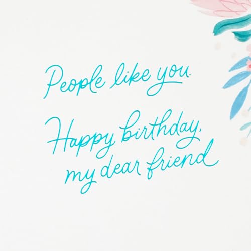 Hallmark Floral Birthday Card for Friend with Warm Sentiment