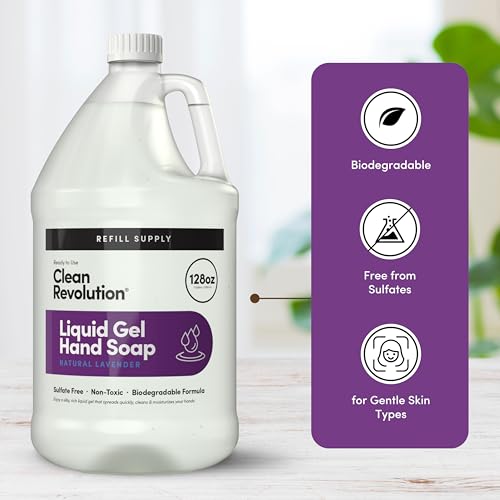 Clean Revolution Liquid Gel Hand Soap Refill 128 oz