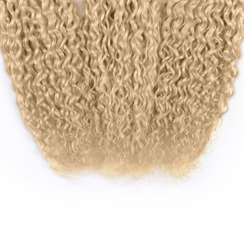 Ash Blonde Curly Wave Hair Bundles - Brazilian Virgin Hair 24-28 Inch