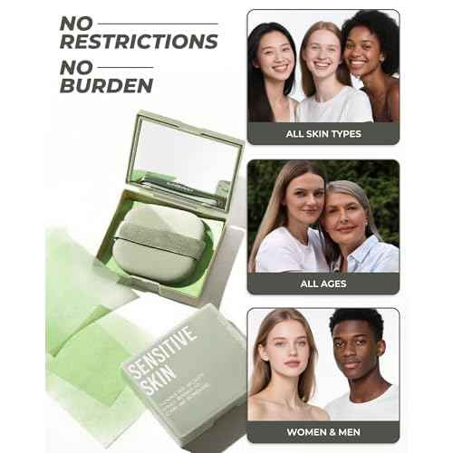 300 Oil Blotting Sheets for Face with Mirror & Puff Set | Oil Absorbing Sheets for Oily Skin | High-Performance Oil Control | Say Goodbye to Greasy | Summer Essentials for Women