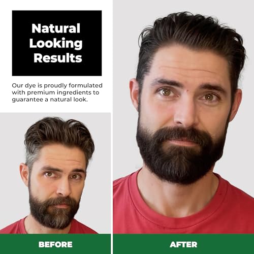 Men's Hair Color Kit - Gray Coverage, Medium Brown & Beard Dye
