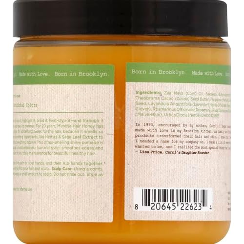 Carol's Daughter Mimosa Hair Honey Shine Pomade for Textured and Curly Hair - with Shea Butter & Rosemary Oil, 8 fl oz