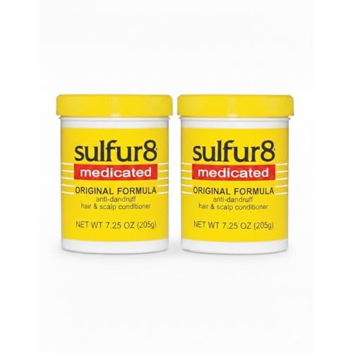 Sulfur 8 Medicated Anti-Dandruff Hair & Scalp Conditioner 7.25 oz ? Helps Control Dandruff, Soothes Itchy Scalp & Moisturizes Hair with Refreshing Clean Fragrance, For All Hair Types (Pack of 2)