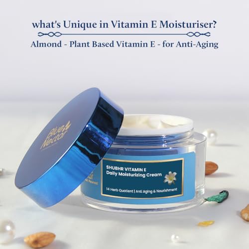 Blue Nectar Daily Face Moisturizer with Natural Vitamin E & Vitamin C (1.7 Fl Oz) and Vitamin C Face Serum with Natural Hyaluronic Acid (1 Fl Oz)