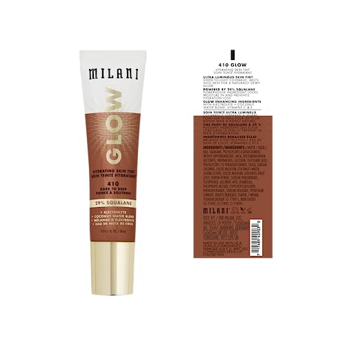Milani Glow Hydrating Skin Tint - Vegan Cruelty-Free Face Makeup