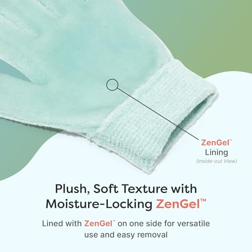 ZenToes Overnight Gel Moisturizing Gloves for Dry Hands - Touchscreen