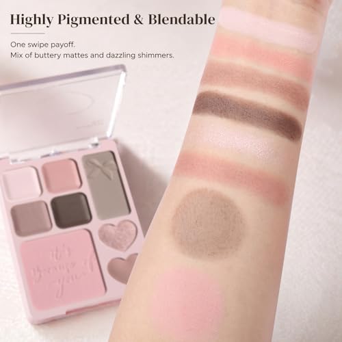 All-in-One Eyeshadow and Blush Palette - Velvet Matte & Shimmer