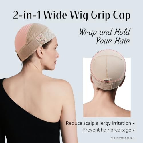 Dreamlover Wig Grip Cap with Non-Slip Band, Glueless