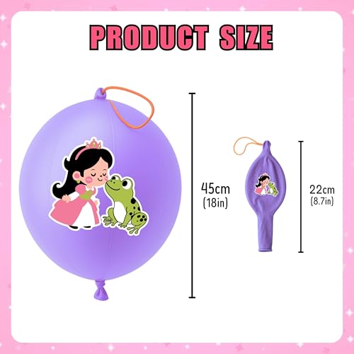 Princess Party Favors Set - 72 Pieces with Punch Balloons & Tattoos