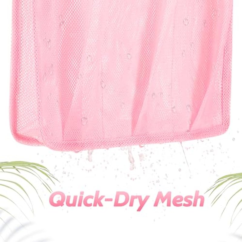 Mesh Shower Caddy Portable - Pink Gym Bag for Travel