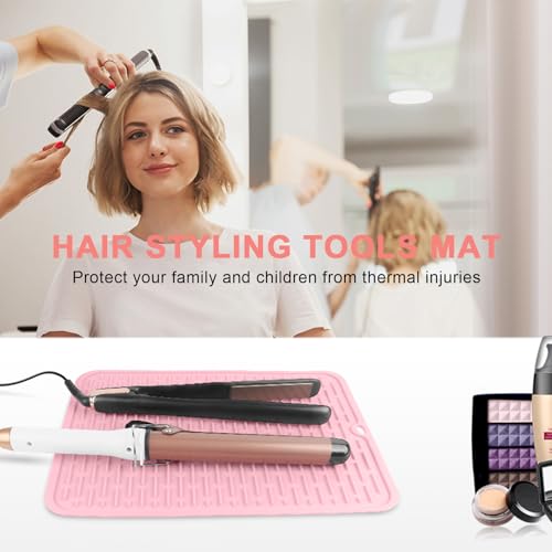 Heat Resistant Silicone Mat for Hair Tools 14.2" x 11"
