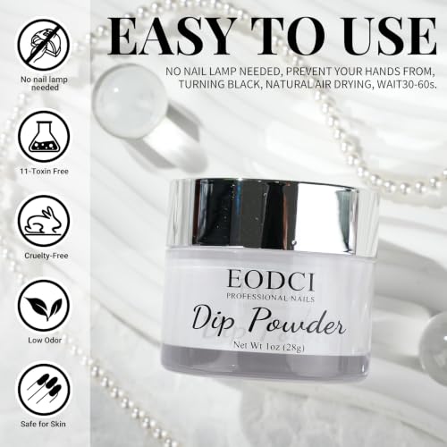 White Nail Dipping Powder (1 oz) - Long-Lasting French Manicure Powder