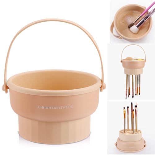 GOLIKEE Makeup Brush Cleaner Mat - 3 in 1 Silicone Bowl