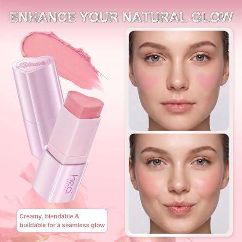 HECI BEAUTY Heart-Shaped Cream Blush Stick