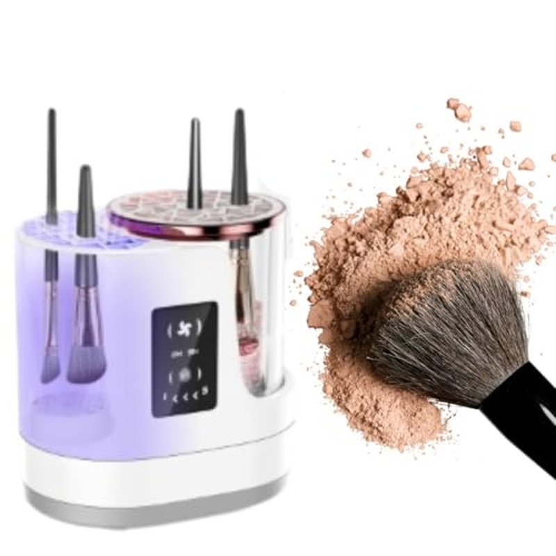 Electric Makeup Brush Cleaner & Dryer - 3-in-1 Tool for All Brushes