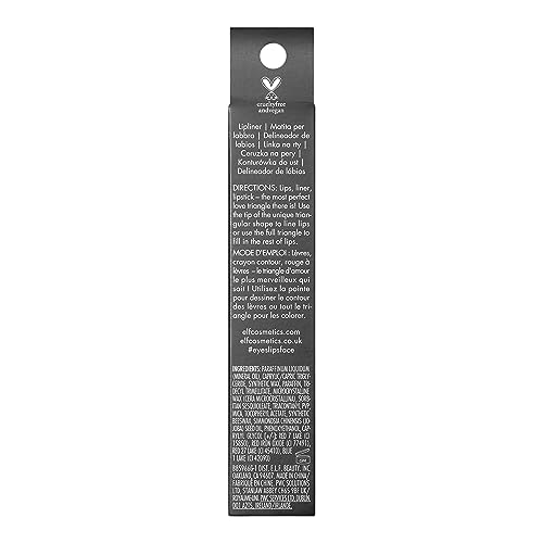 e.l.f. Love Triangle Lip Filler & Lip Liner - Mauve, 2-in-1, Long-Lasting, Vegan