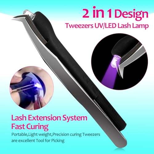 UV Lash Glue 3ml with LED Light Curing Lamp