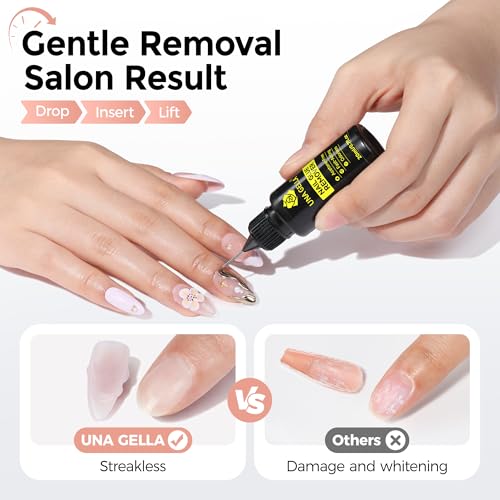UNA GELLA Nail Glue Remover for Press-On Nails, 20ml