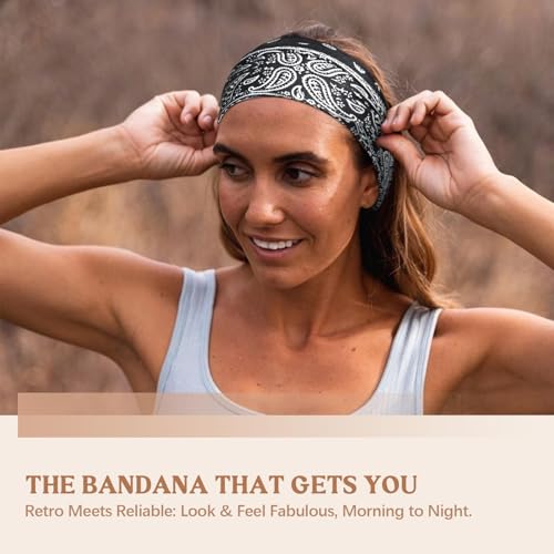 Wide No-Slip Headband for Women - Soft & Sweat-Absorbent