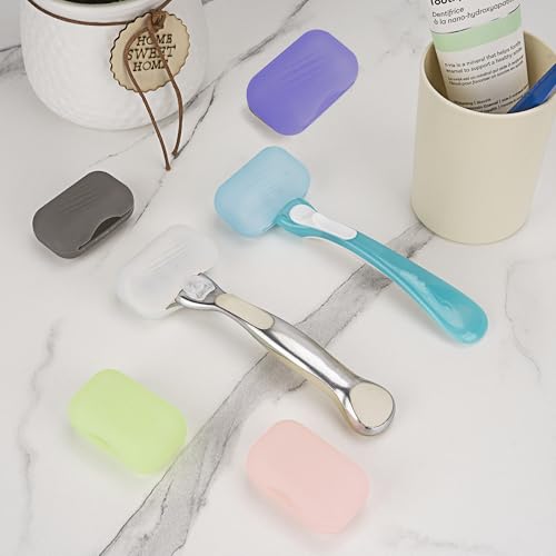 Pink Razor Silicone Cover 2 Pack Travel Shaver Holder Compatible with Venus Razors