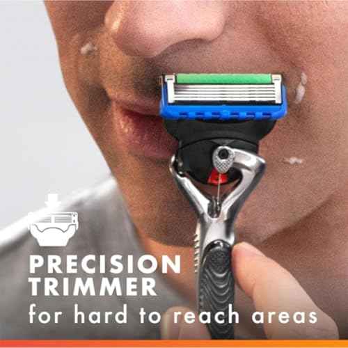 Gillette Fusion5 ProGlide Razor Refills for Men, 10 Razor Cartridges for FlexBall Razor Handle, 5-Blade Razor Blades, Precision Trimmer for Men