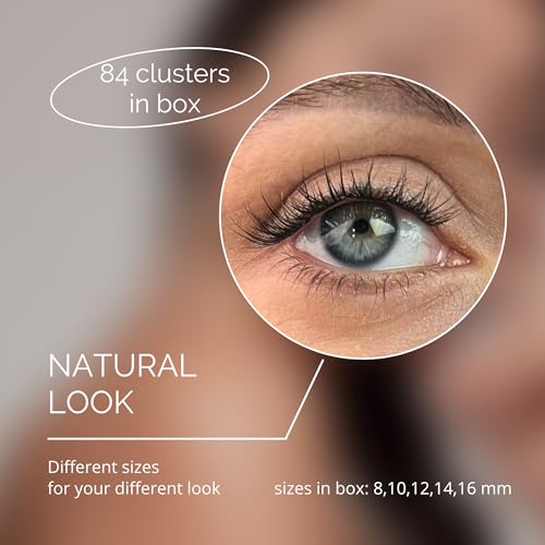 Lash Clusters 80 Pcs 8-16mm C D Curl DIY Eyelash Extensions