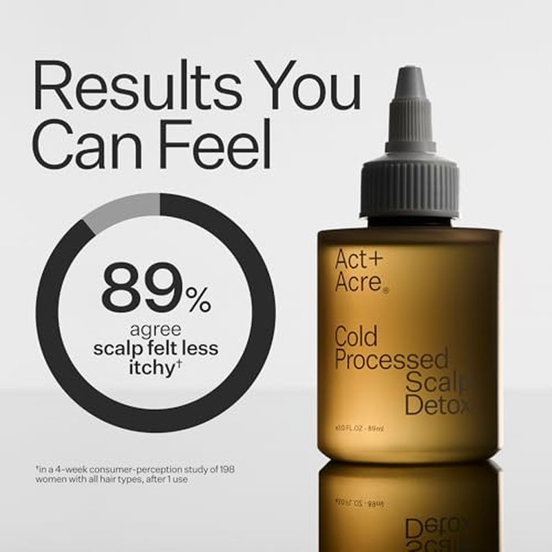 ACT+ ACRE Scalp Detox Oil - Hydrating Treatment for Dry, Itchy Scalp