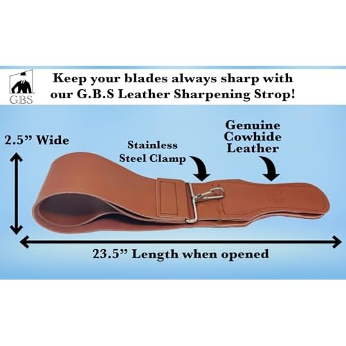 Gents Complete Straight Razor Shaving Kit for Men - 9 Piece Professional Barber Set with Shave Ready Razor, Leather Strop, Ceramic Mug, Brush Stand, Alum Block & Shaving Soap
