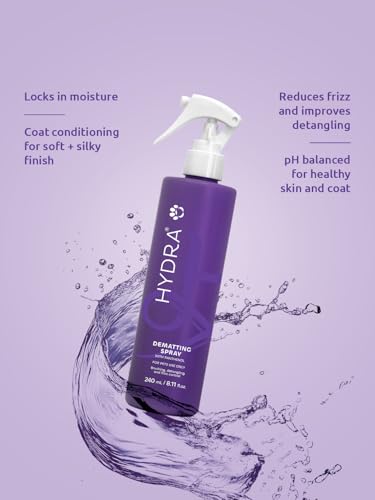 Dog Detangler Spray for Long Coats – 8.12 oz Professional Grooming