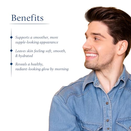 Blue Nectar Kumkumadi Night Cream with Jasmine for Deep Hydration with Kumkumadi Oil & Organic Ghee | Plant-Based Moisturizer for Smooth, Radiant and Glowing Skin (Men, 16 Herbs, 1.7 Fl oz)