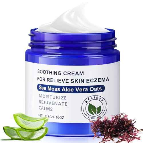 Soothe Your Skin with All Natural Eczema Cream Made from Sea Moss, Hydrating Comfort for Sensitive & Dry Skin ? Fragrance Free Skin Care Solution - Section New