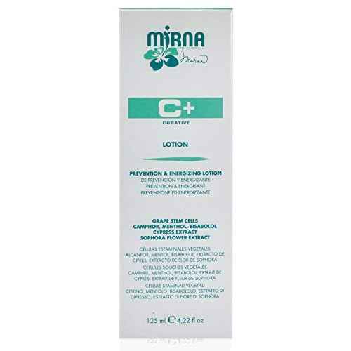 Mirna Professional Prevention & Energizing Anti Hairloss lotion For Weak Hair Infused with Menthol, Pantenol, Sophia Flower Extract, Grape stem cells |Sulphate, Paraben, SLS & Gluten Free 125ml/4.22oz