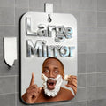 Fogless Shower Mirror for Shaving - 6x4 in Anti-Fog Wall Mount