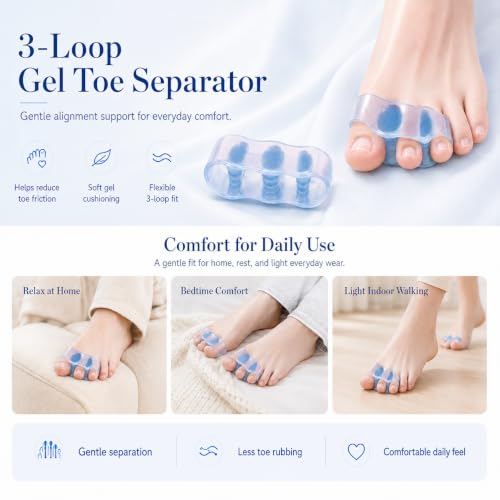 Bunion Corrector Toe Separators for Women & Men