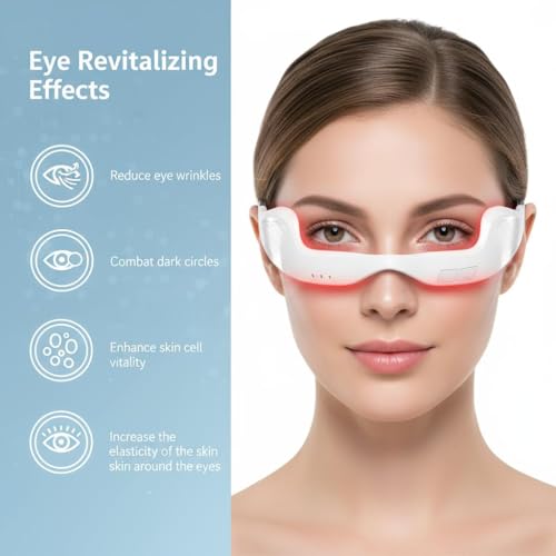 Red Light Therapy Glasses for Dark Circles & Puffiness