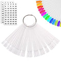 Transparent Nail Swatch Sticks 50PCS Clear Practice Tips for Nail Art & Display - Variation of THIS listing